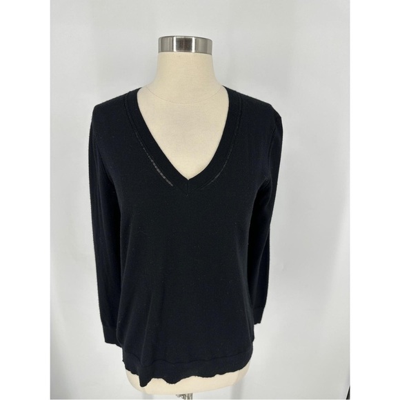 Banana Republic Extra Fine Merino Wool Long Sleeve Top - Picture 1 of 12